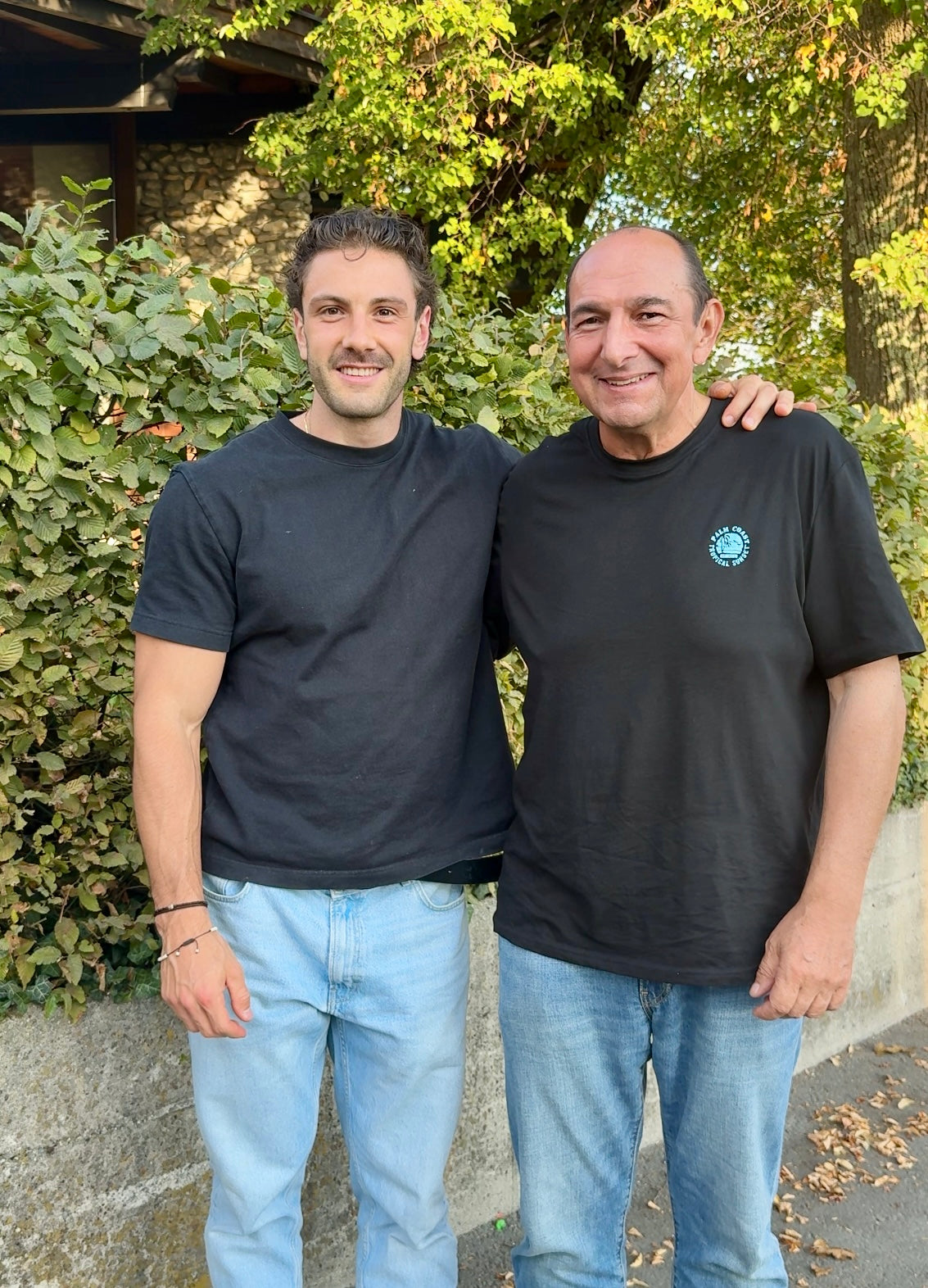Andreas Csobod und Moritz Stuffer gemeinsam im Freien